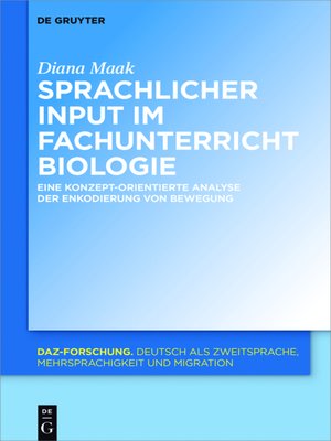 cover image of Sprachliche Merkmale des fachlichen Inputs im Fachunterricht Biologie